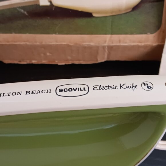 Vintage Hamilton Beach Scovill Electric Knife - Olive Green in Box #296 - Picture 4 of 6